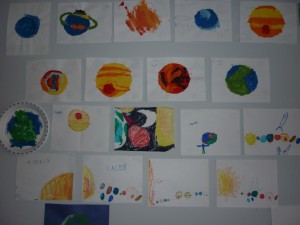 Pictures crerated by the children