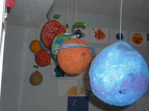 Our finished 3D solar system